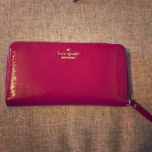 Kate Spade Red Patent Leather Wallet